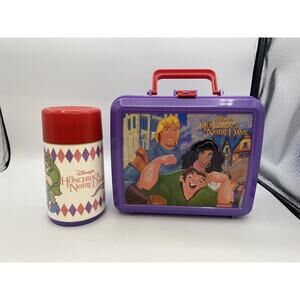 Disney's Aladdin "The Hunchback of Notre Dame" Lunchbox w/ Thermos (B1)